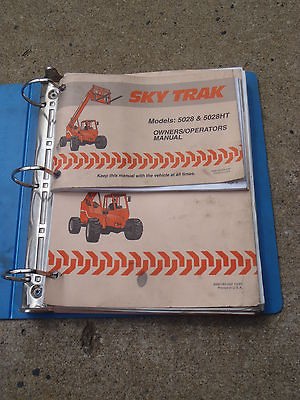 SKY TRAK 5028 5028HT TELEHANDLER FORKLIFT SERVICE PARTS & OPERATORS 