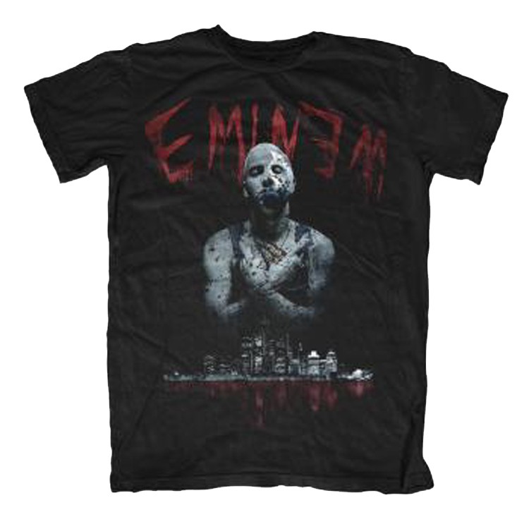 eminem t shirt bloody horror design tee