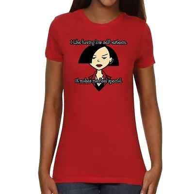 Daria Ladies Special Slim Fit T Shirt   Red