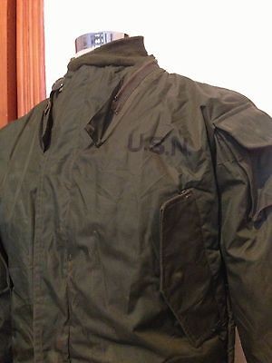 rare vintage post ww2 era era usn deck jacket size small