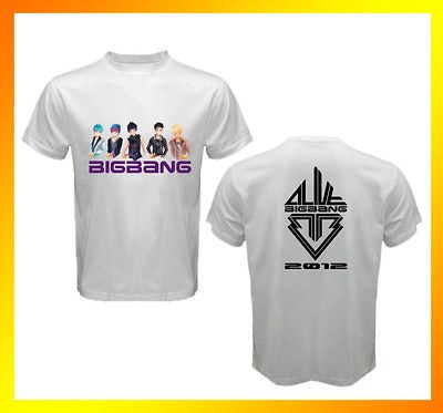 New ANIME KPOP BIGBANG ALIVE Tour 2 Sides White T Shirt All sizes 