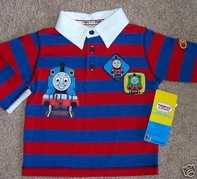 NEW THOMAS & FRIENDS THE TANK ENGINE TRAIN BOY SIZE 12 M MONTHS POLO 