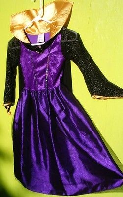    SNOW WHITE & THE 7 DWARFS EVIL QUEEN COSTUME DRESS XS 3 4