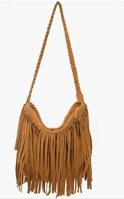   New Celebrity Fringe Tassel Shoulder Messenger Cross Body Bag Handbag