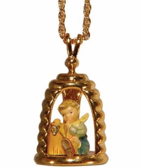 Hummel Goebel Miniature Honey Lover Pendant / Necklace NIB Hummel 312 