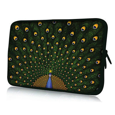 Peacock 7 inch Tablet PC Laptop Ebook Reader Neoprene Sleeve Pouch 