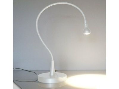 ikea modern white led table lamp desk work study light