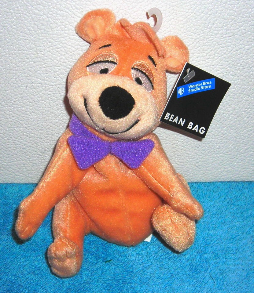 WARNER BROTHERS HANNA BARBERA YOGI BEAR BOO BOO 7 PLUSH BEAN BAG TOY