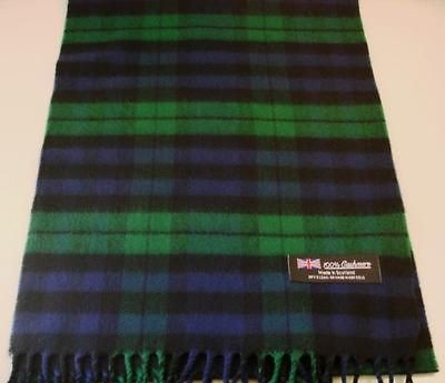 100 % cashmere black watch scarf scotland men s time