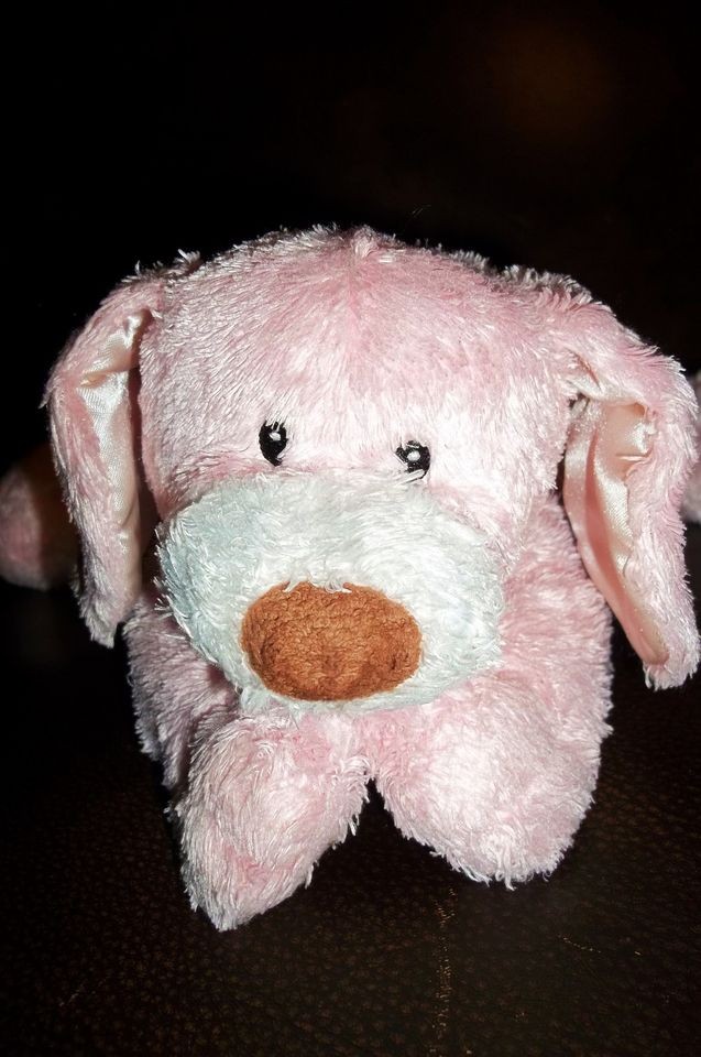 Baby Gund MY FIRST PUPPY 11 pink satin belly girl plush stuffed lovey 