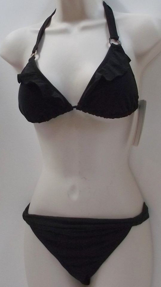   Collection by Raisins 2 piece Set Bikini Swimsuit Swimwear NWT Black