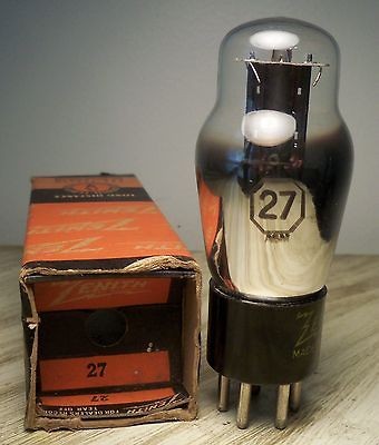 RADIO VACUUM TUBES # 37 ST SYLVANIA triode vintage wood radios 