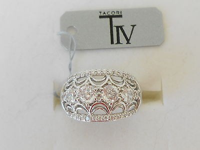 Tacori Epiphany Diamonique NWT Bloom cut 6 Stone ring SIZE 7