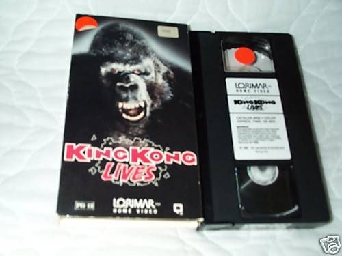 king kong lives vhs linda hamilton gorilla ape sequel time