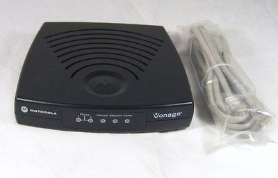 motorola vonage phone adapter voip modem vt2142 vd time left