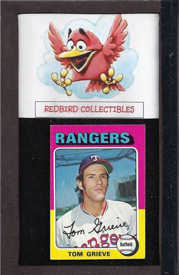 1975 topps 234 tom grieve rangers ex mt time left