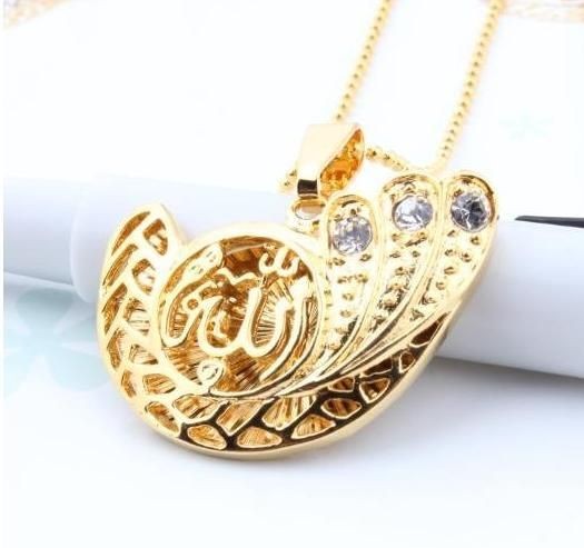   FILLED ARABIC ALLAH ISLAMIC QURAN KORAN PENDANT & FREE CHAIN  K20