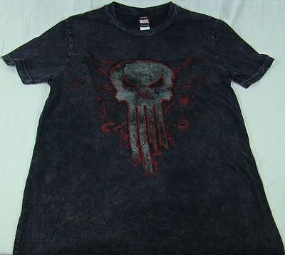 NEW Gray Vintage Size MED Marvel Comics Punisher TShirt T Shirt Mad 