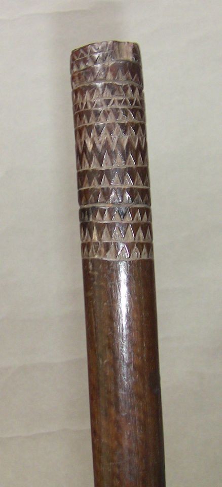 nice 19th century fiji tonga hard wood pole war club