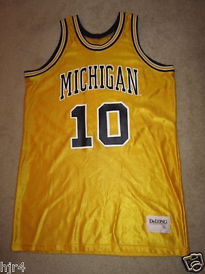 Travis Conlan #10 Michigan UM Wolverines Hoops 1995 DeLong Game Used 