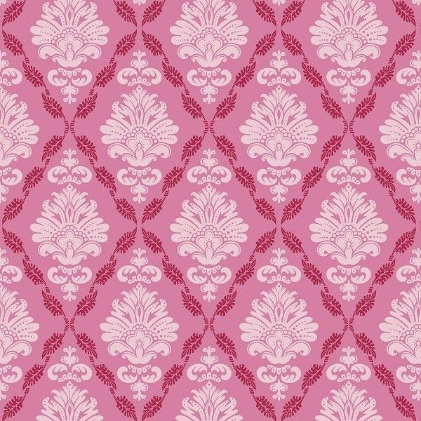 Tilda Fabric♥Fat Quarter FQ♥Ruby Pink♥Quilting Patchwork 