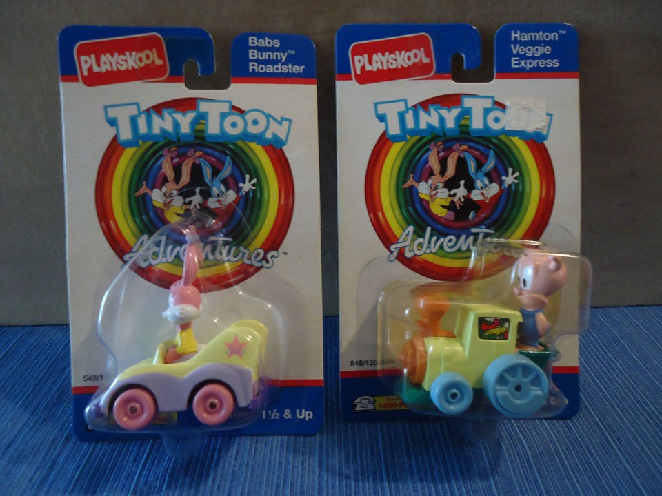 TINY TOONS PLAYSKOOL 1990 WARNER BROS BABS BUNNY ROADSTER HAMTON 