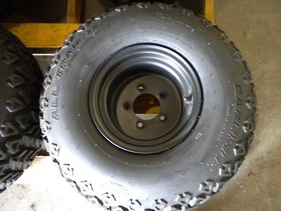 JOHN DEERE 24X9.5 10 TIRE & BLACK 5LUG RIM CARLISLE ALL TRAIL HDAP 