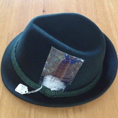 OKTOBERFEST READY  TRADITIONAL GERMAN TRACHTEN HAT   SIZE 7 1/8 