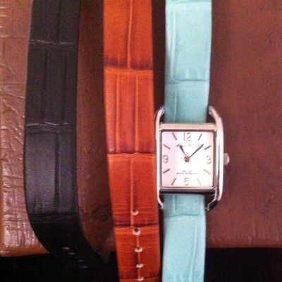   Watch With Three Bands (Black, Turquoise and Tan) Guaranteed To Work