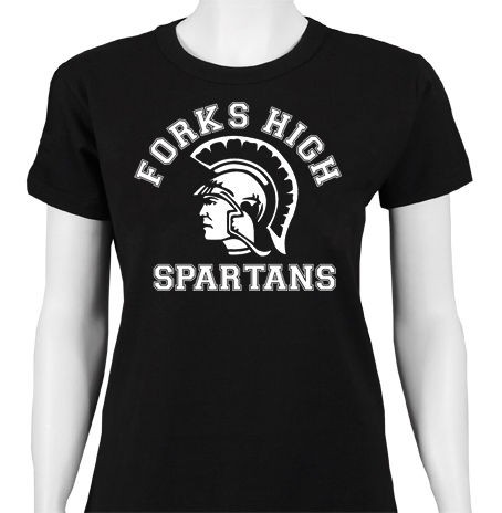 TWIN PEAKS FORKS HIGH SPARTANS LADIES CULT SUPERNATURAL TV T SHIRT 