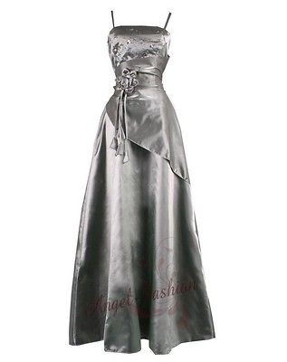 classy flower asym long evening dress 2xl gray from hong