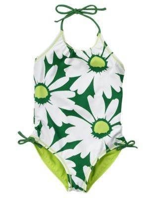   NWT Daisy Delightful Reversible one piece Swimsuit 3 4 5 6 7 swim suit