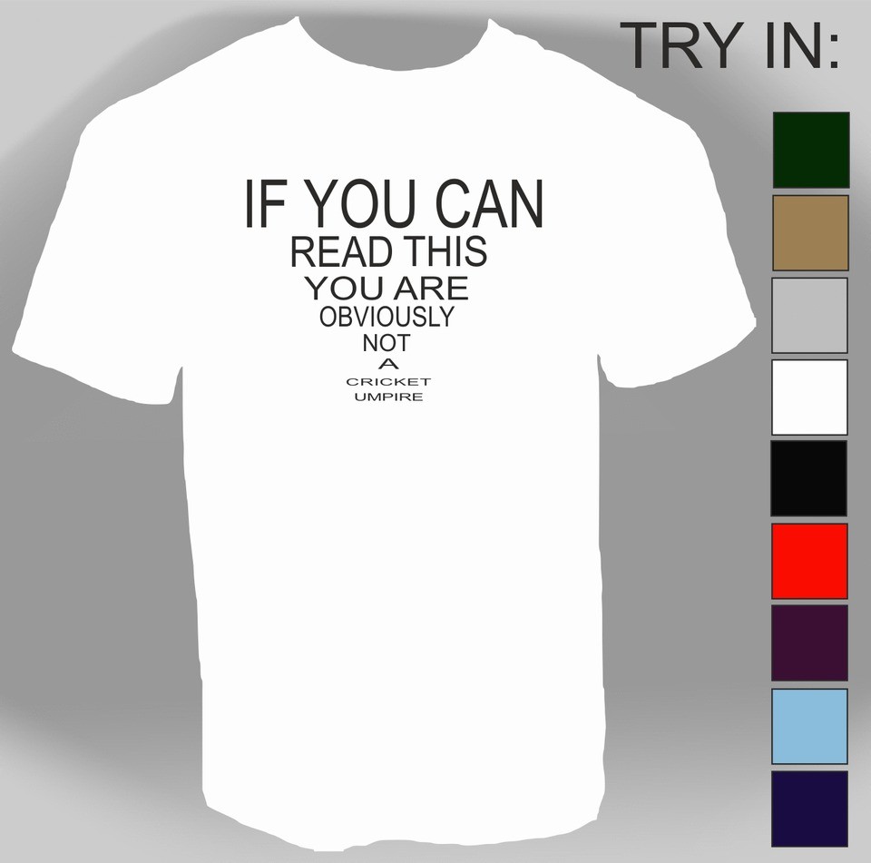 Cricket Tshirt, Umpire Eye Test, Funny, tshirt, tee, joke, t shirt,