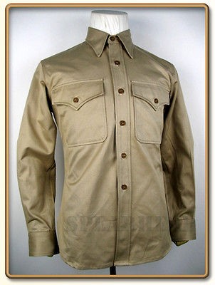 ww2 us marine corps summer service khaki shirt xl from