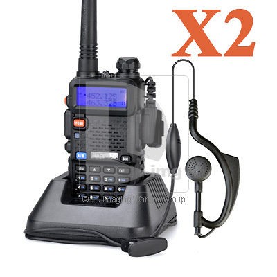 2x 2012 New BAOFENG UV 5R Dual Band Ham Radio Alarm FM Walkie 136 174 