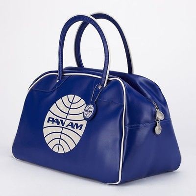 PAN AM EXPLORER RETRO BAG   PAN AM BLUE   ORIGINAL FLIGHT ATTENDANT 