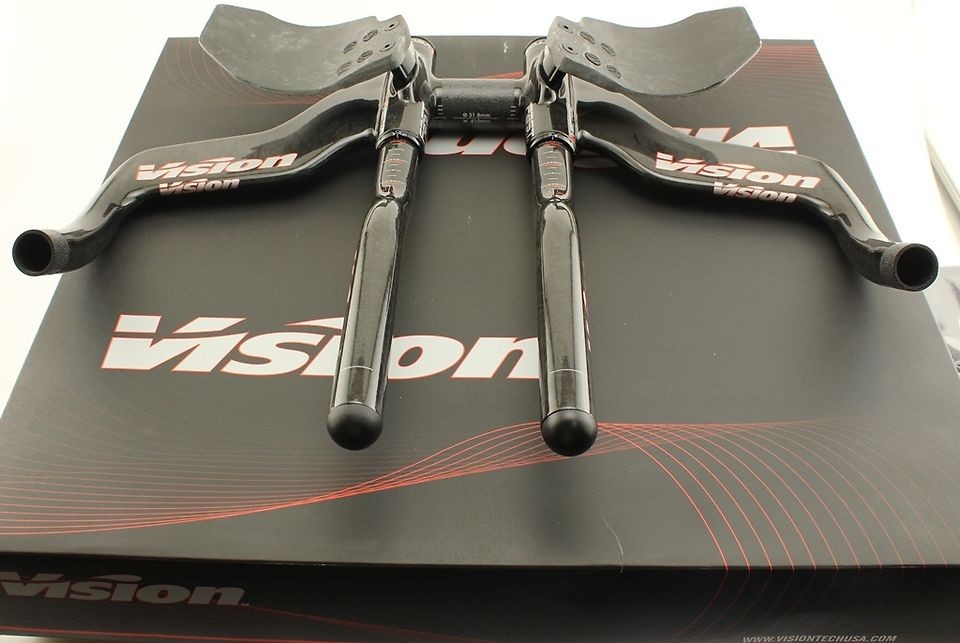 VISION VECTOR Carbon Integrated Aero Bar 31.8 Adjusable TT Tri Road 