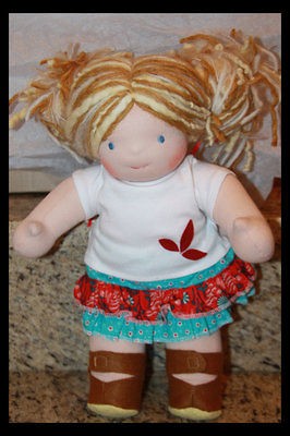 BAMBOLETTA 15 Aluna Waldorf Doll Blond Hair Blue Eyes 100% Authentic 