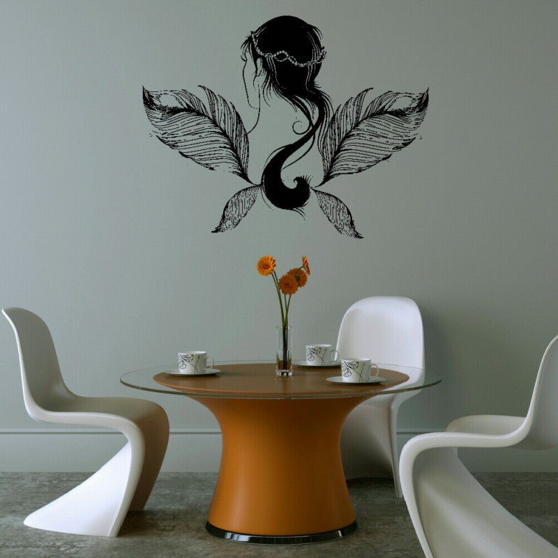 BEAUTIFUL FAIRY WINGS DUST WALL ART DECAL STICKER rub on vinyl 