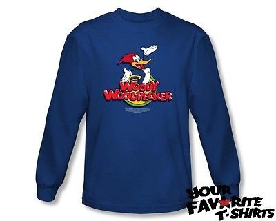 WOODY WOODPECKER/WOO​DY Officially Licensed Adult Long Sleeve Shirt 