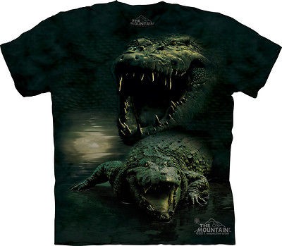 THE MOUNTAIN DARK GATOR SIZE XXL 2XL ALLIGATOR SWAMP MONSTER T SHIRT