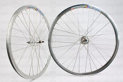 weinmann deep v dp18 track wheels silver fixed gear new