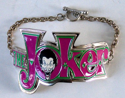 licensed batman the joker comic character wrist bracelet