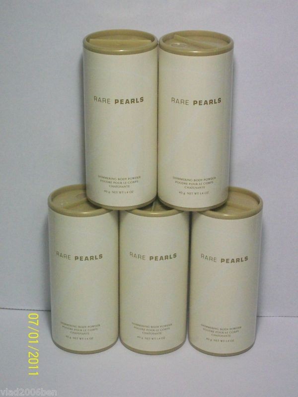 Avon RARE PEARLS Shimmering Body Powder 1.4 oz.Lot of 5