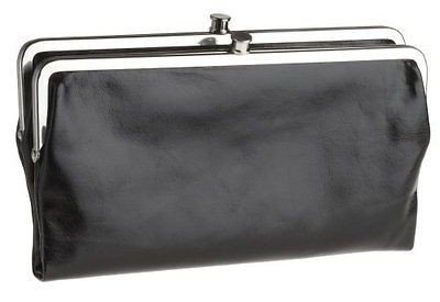 HOBO International NWT NEW Classic Vintage Black Lauren Clutch Wallet 