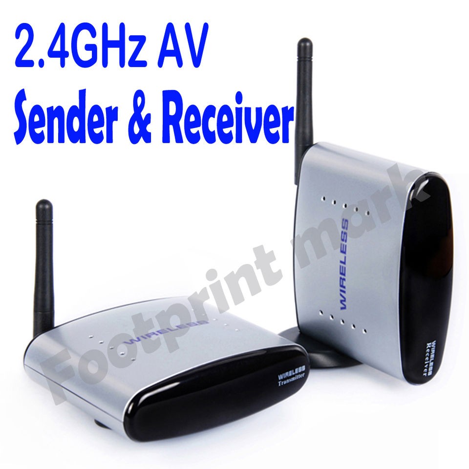 4GHz Wireless 1W Audio Video AV Signal Transmitter Sender Receiver 4 
