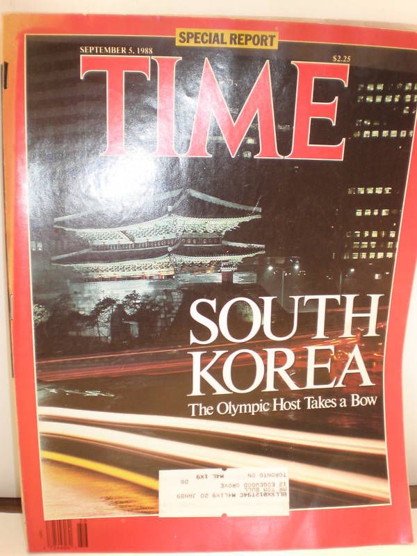 Time Sept 5.88.South Korea.The Olympic host takes a bow