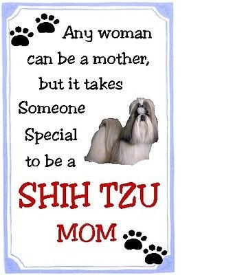 shih tzu mom refrigerator magnet  3 99