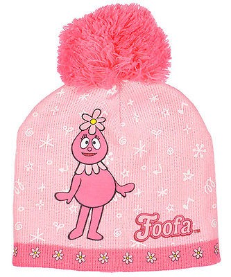 yo gabba gabba girls foofa pom pom beanie toddler sizes