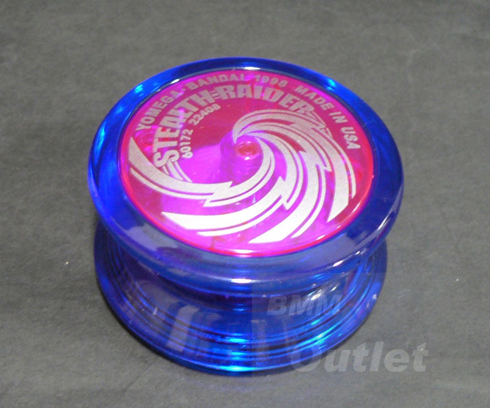 Bandai YOMEGA 1998 YO YO STEALTH RAIDER Purple Professional YOYO with 